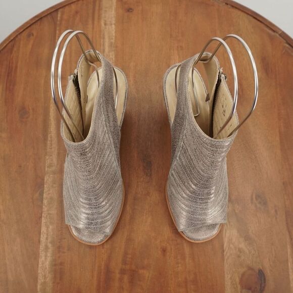 Paul Green Womens Cayanne Open Toe Heeled Sandals Silver Leather 5.5 US / 3 UK - Picture 8 of 11